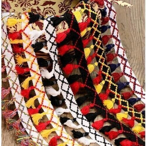 Lace tassel Ribbon cotton tassels trimming fringes for sewing bed sheet clothes curtains DIY Sewing accessories decoration