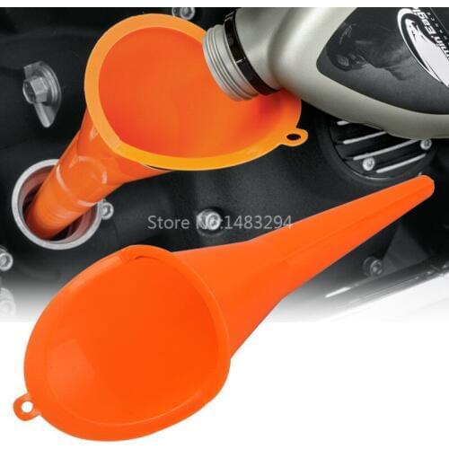 Multi-Purpose Transmission/Crankcase Oil Fill Funnel Drip Filler Extended Upgrade Neck Universal Motorcycle Cars