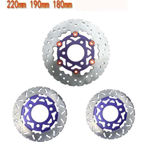 Motorcycle modification Front and rear brake discs high quality material 180mm 190mm 220mm size Motorcycle brake discs