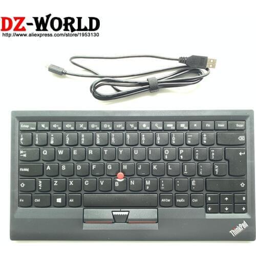 New Original for Lenovo Thinkpad KU-1255 French Canadian USB Keyboard with trackpoint little red mouse computer laptop 03X8726