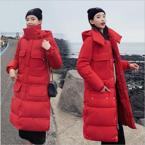 2019 New Parkas Female Women Winter Coat Thickening Cotton Winter Jacket Women Long Outwear Parkas Couple coat Z32