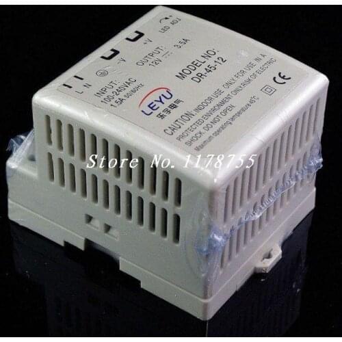 New 45W Din Rail Mounted 12VDC 3.5A Output Power supply