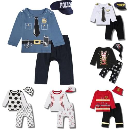 Baby Boy Clothes Newborn Baby Girl Sets Toddler Halloween Outfits Christmas Clothing Set Infant Bodysuit Pants Hat 3PCS
