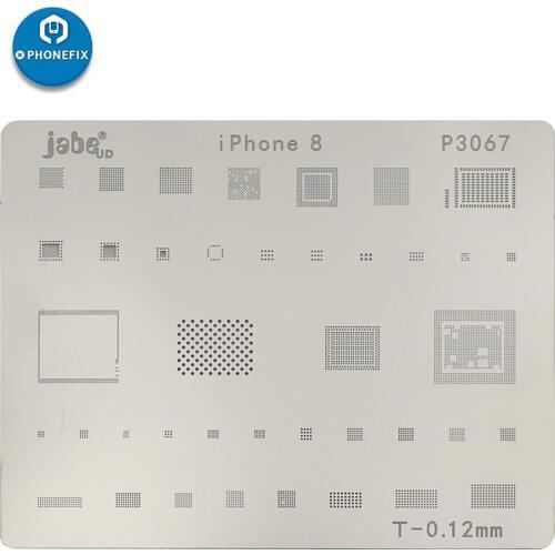 Phone motherboard IC Chip Soldering Net Stainless Steel Plate for iphone 11promax X 8 7 6S 6 Plus BGA Reballing Stencil template