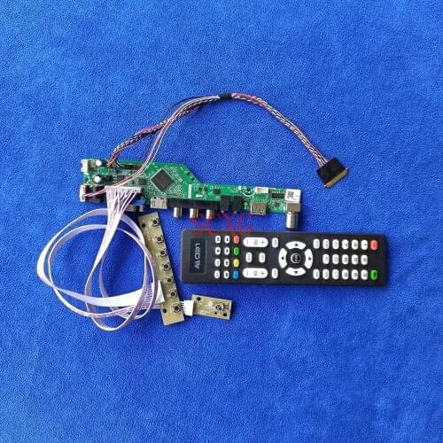 Screen controller drive board 40 Pin LVDS Signal analog LCD/LED HDMI-compatible USB AV VGA DIY Kit Fit N173FGE/N173O6 1600*900