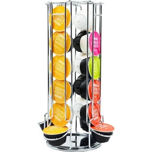 Hot Promotion Dolce Gusto Coffee Capsule Holder Stand Display Kitchen Organizer Shelf 24/42 Cups Coffee Capsule Storage Rack