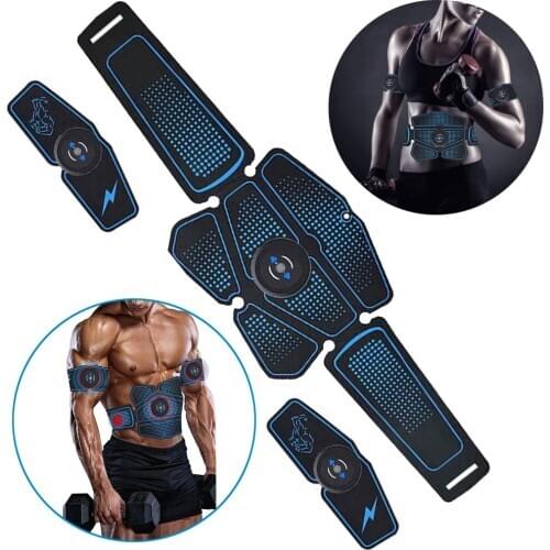 Smart EMS Abdominal Toner Rechargeable Abdominal Vibrating Hip Trainer Massage Electromagnetic Stimulation Of Muscles Fitness