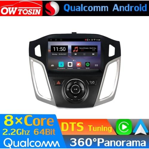 Qualcomm 8Core Android Car Media For Ford Focus 3 Mk 3 2011-2019 GPS Navigation 360 Camera Radio Optical HDMI 4G WiFi DTS HIFI