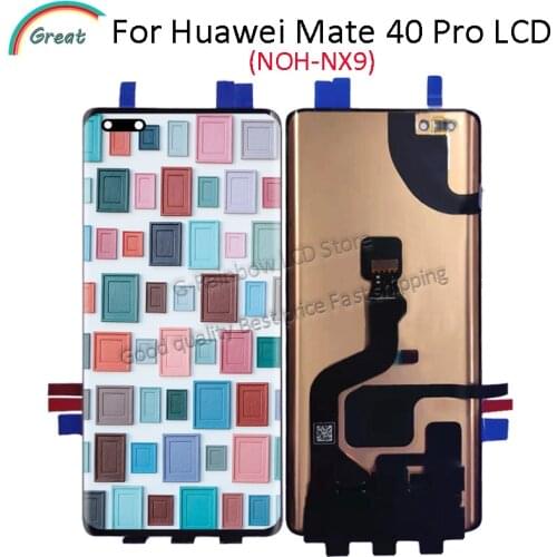 Original For Huawei mate 40 Pro LCD Display With Frame Touch Panel Screen Digitizer Assembly for Huawei Mate 40 Pro NOH-NX9 LCD