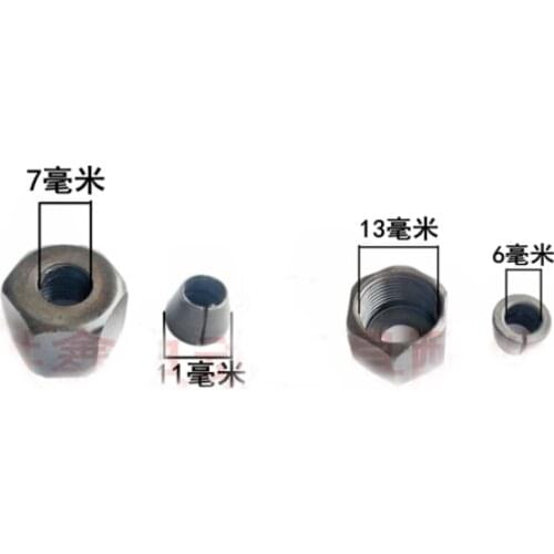 5 Pcs 6mm Inner Diameter Drill Driver Fittings Collet Chuck for Makita 3703/3701