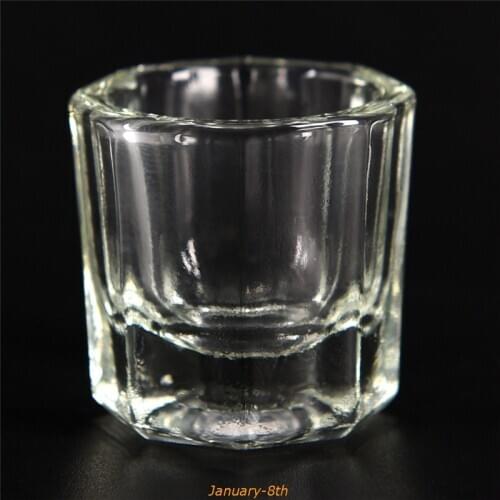 Acrylic Liquid Glass 1Pc Acrylic Powder Dappen Dish Crystal Glass Cup For Acrylic Nail Art Clear White Color Transparent Kit