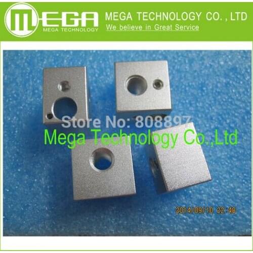 3D printer accessories all metal heating block of hot end E3D black aluminum oxidation process 16 x 16 x 12 Integrated Circuits