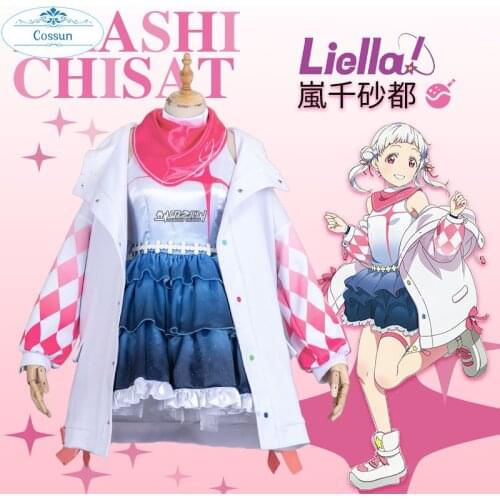 Anime! LoveLive! SuperStar!! New Team Liella SJ Shibuya Kanon Arashi Chisato Tang Keke Heanna Sumire Uniform Cosplay Costume