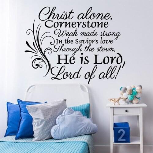 Free shipping he is lord,lord of all Wall Stickers Decorative Sticker Home Decor for Living Room Decoration Wall Art Decal