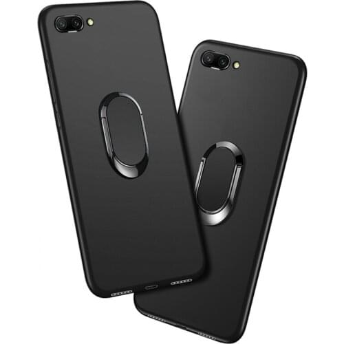 Cover For Asus Zenfone 4 Max ZC520KL Case Red Blue Black Classic Finger Ring 360 Degree Rotation Soft Silicon