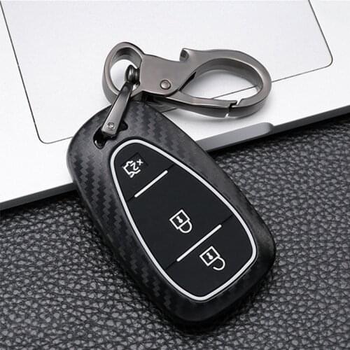 Car Key Cover Case for Chevrolet Chevy Cruze Camaro Equinox Malibu Orlando Volt bolt EV Traverse 2016-2019 Carbon fiber Silicone