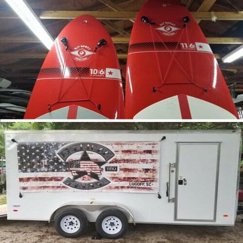 Camping Tarp Cover Car Side Awning Field Plastic+PVC+webbing Strong grips 4Pcs Brand New Hot