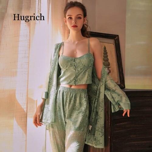 Lace Sexy Suspender European and American Pants Top 2 Pes Set Printing Autumn and Winter Palace Style