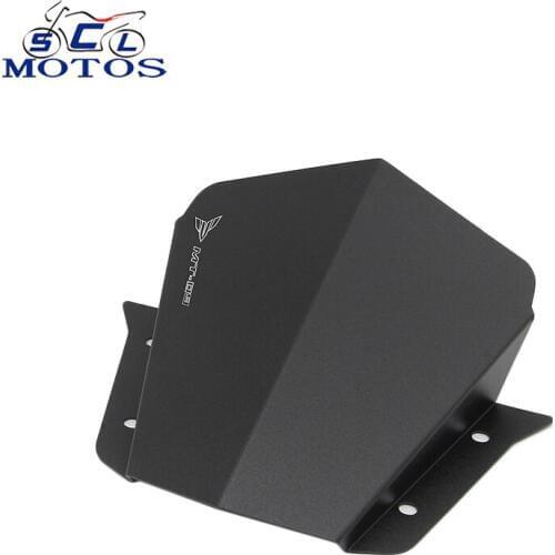 Sclmotos- MT09 MT-09 FZ 09 Motorbike Windshield Windscreen For Yamaha FZ09 MT 09 FZ-09 2014 2015 2016 Aluminum