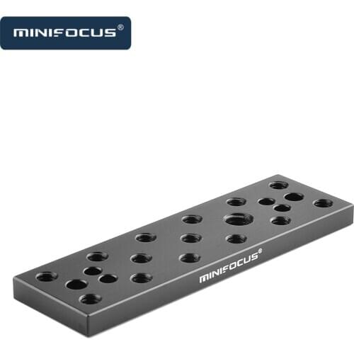 Minifocus Multi-function Mounting Plate Cheese Plate with 1/4" and 3/8" Connections for Sony F970/F550 Battery on Monitors