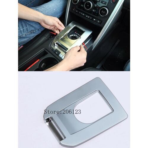 For Land Rover Discovery Sport 2015 2016 2017 2018 ABS Chrome Gear Panel Molding Garnish Frame Cover Trim 1 Piec