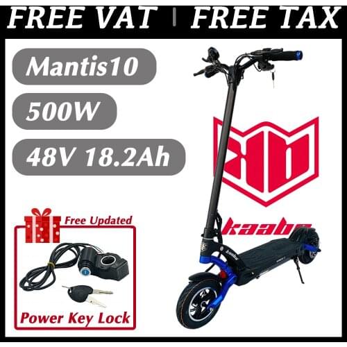 VAT Exemption Kaabo Mantis10 500W 48V 18.2Ah LCD Display Brushless Motor Electric Scooter Two Wheel Skateboards