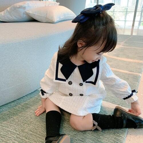 Girls College Dress 2021 Spring Summer Baby Dresses Children Princess Kids Clothing Sukienka Dziewczynka Meisjes Jurk
