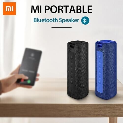 Xiaomi Mi Portable bluetooth Speaker 16W TWS Stereo Super Bass Speakers IPX7 Waterproof Outdoor Column Loudspeaker Sound Box