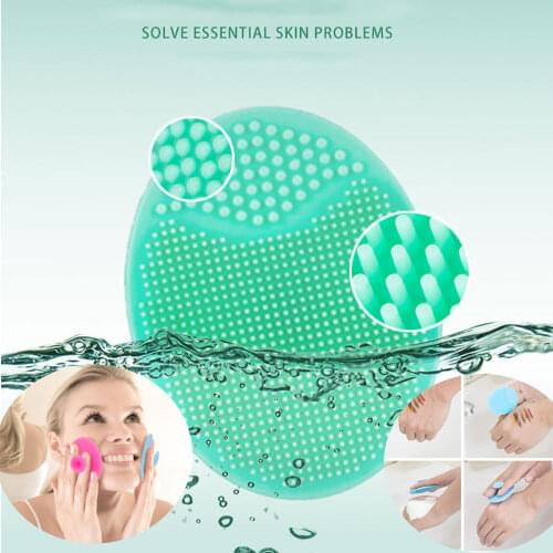 Silicone Face Cleansing Brush Facial Deep Pore Skin Care Scrub Cleanser Tool Mini Beauty Soft Deep Cleaning Exfoliator Skin Care