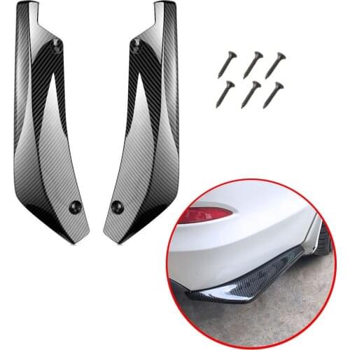 2Pcs Universal Car Rear Bumper Lip Spoiler Diffuser Splitter Scratch Protector for BMW all series 1 2 3 4 5 6 7 X E F-series E46