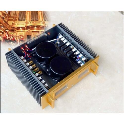 Size: W430 H359 L150 2SC5200 2SA1943 drivers Gold Circuit Pure Class A Power Amplifier Finished Machine