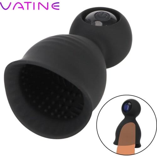 VATINE 9 Modes Male Masturbation Cock Trainer Ring Sex Toys for Men Cockring Glans Vibrator Penis Massager Delayed Ejaculation