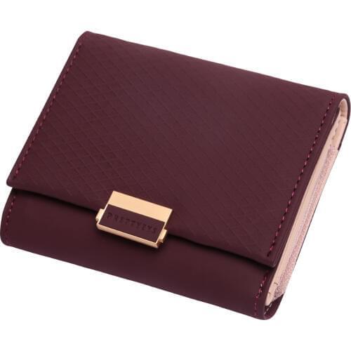 High Quality Women Wallet Fashion Leather Women Short Purse Lovely Tri-Folds Money Coin Card Holder Girls Wallets cartera mujer