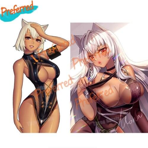 High Quality Anime Carton Sticker Mona Destiny Child for Volkswagens Waterproof Luggage Laptop Guitar Helmet Kids Toys Decal