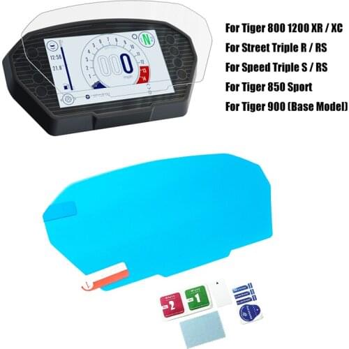 For Tiger 800 1200 XR/XC Tiger 850 sport street speed triple S R RS Cluster Scratch Screen Protection Film Screen Protector