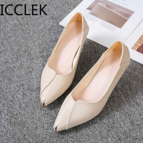 2020 Fashion Ladies High Heels Women Pumps Pointed Toe Office Ladies High Heeled Shoes Thin Heel Size 42