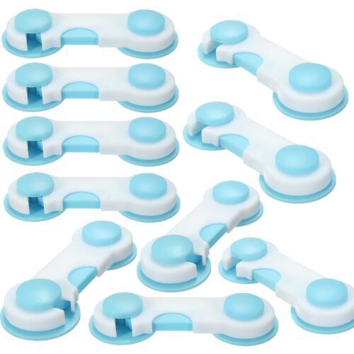 10pcs Child Safety Cabinet Lock Baby Proof Security Protector Drawer Door Cabinet Lock Plastic Protection Kids Safety Door Lock