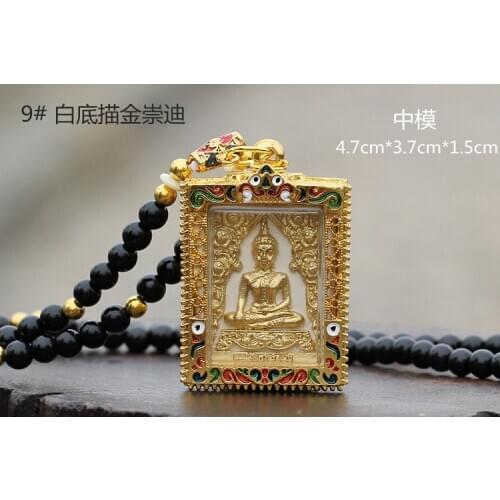 2021 GOOD Thailand temple master Buddha card Effective CPendants bless family safe good luck health bring wealth money A02