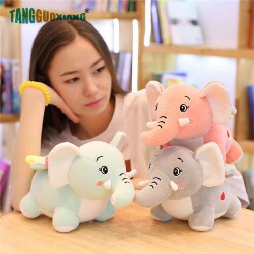 30-50cm Cute Dumbo Cartoon Elephant Plush Toys Jumbo Soft Stuffed Animal Dolls for baby Kids Girl Present lovely Xmas Gift