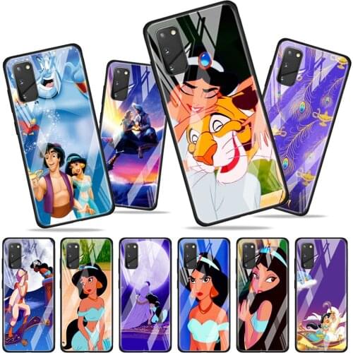 Aladdin and the magic lamp for Samsung Galaxy S20 FE Ultra Note 20 S10 Lite S9 S8 Plus Luxury Tempered Glass Phone Case Cover