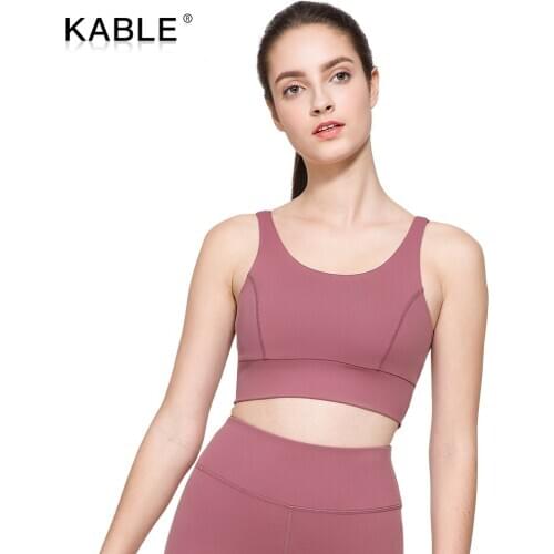 Private Brand hot sexy hollow female fitness active wear exercise high support bra