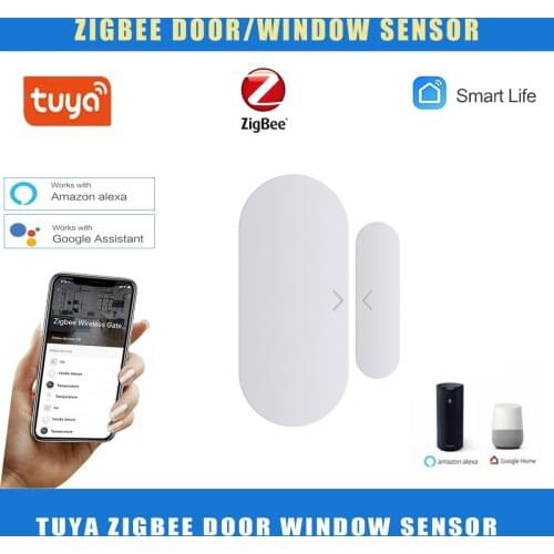 Tuya Smart ZigBee Door Sensor Door window Open / Closed Detectors Compatible With Alexa Google Home IFTTT Tuya/Smart Life APP