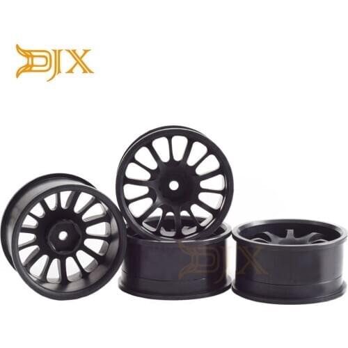 DJX 4PCS Alloy 14 Spoke Offset Wheel Rim Hub for 1:10 Drift Sakura D3 D4 HSP Tamiya