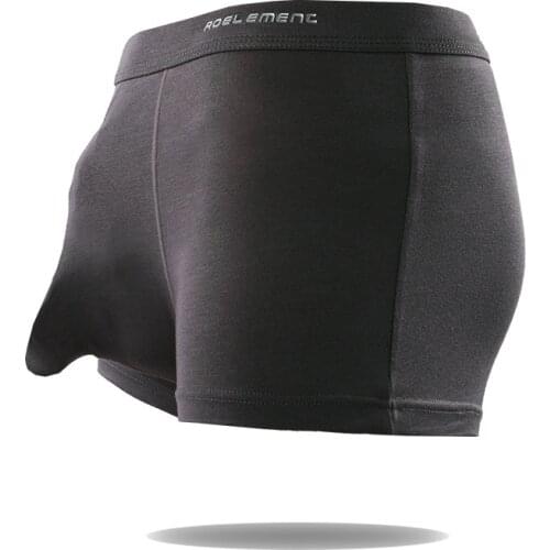 Mens Boxers Sexy Gay Underwear Modal Panties Man Solid JJ Capsule Pouch Underpants Male Penis Ropa Interior Hombre Plus Size