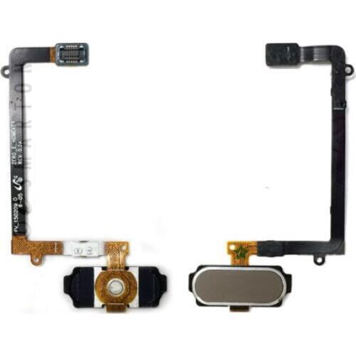 For Samsung Galaxy S6 Edge SM-G925 Home Button Key With Flex Cable Ribbon Black White Coffee 10pcs/lot