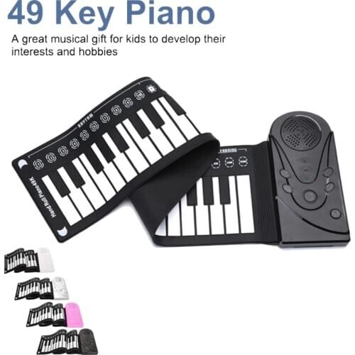 2020 new products Electronic piano hand roll piano portable roll up music toy piano for children