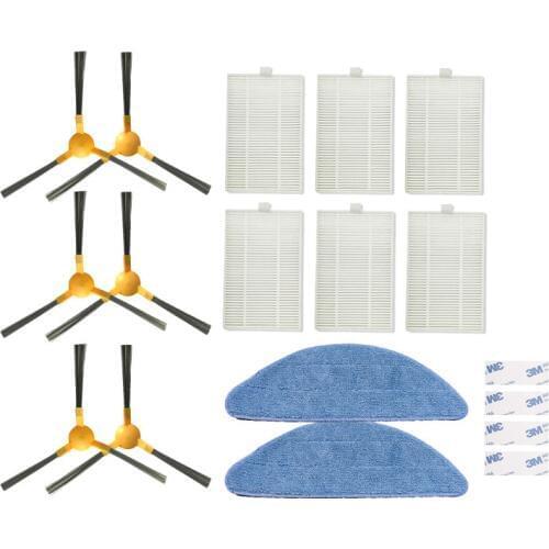 HEPA Filter Side Brush Mop cloth for Proscenic 800T 820T 830T for LIECTROUX C30B Vacuum Cleaner Cleaning Filter Accessories kit