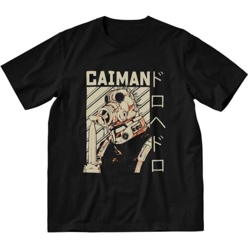 Caiman Dorohedoro T-shirt Mens Fashion T Shirt Short Sleeve 100% Cotton Anime Manga Kaiman Tshirt Urban Tees Tops