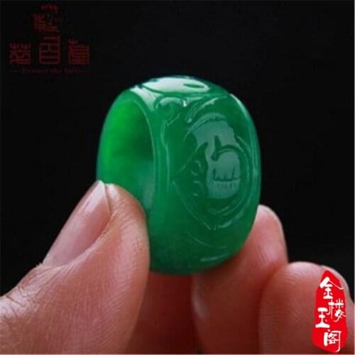 Natural Myanmar Green jade ring Jewelry Gemstone Band jade Ring Jade Stones For Women men Jewellery Emerald emerald rings