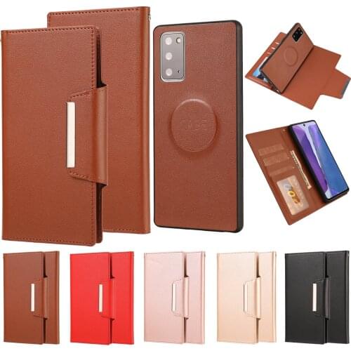 Leather Protection Phone Case for Huawei P40 P30 Lite Mate 30 40 Pro Nova 6SE Fundas Flip Wallet Leather Shockproof 2 in 1Cover